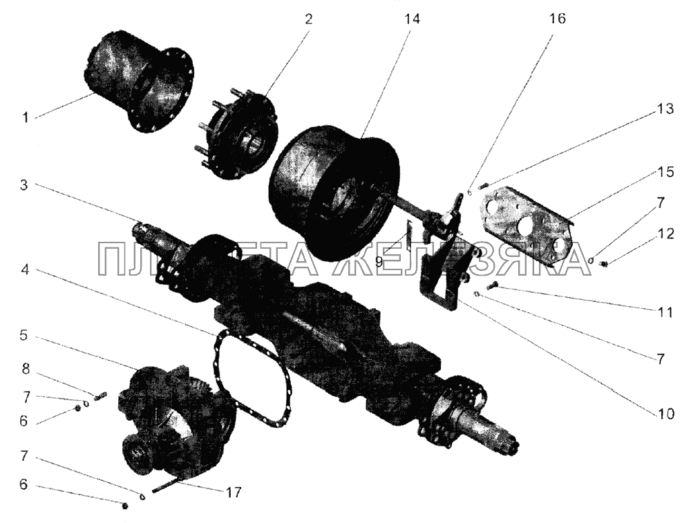 Мост задний МАЗ-152 МАЗ-104